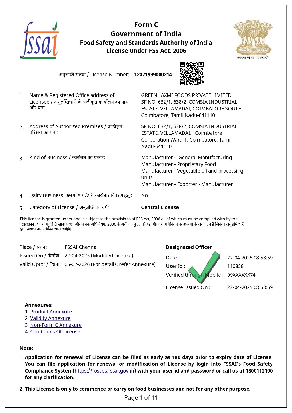 GLFPL_FSSAI license_page-0001